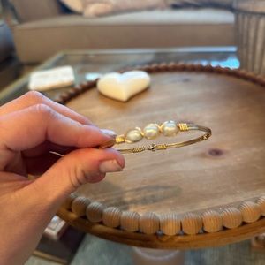 Ronaldo jewelry pearl gold bracelet